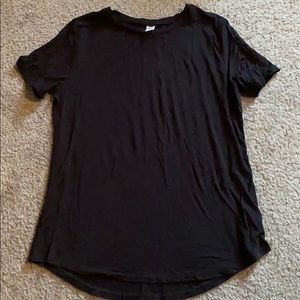 Solid black t-shirt